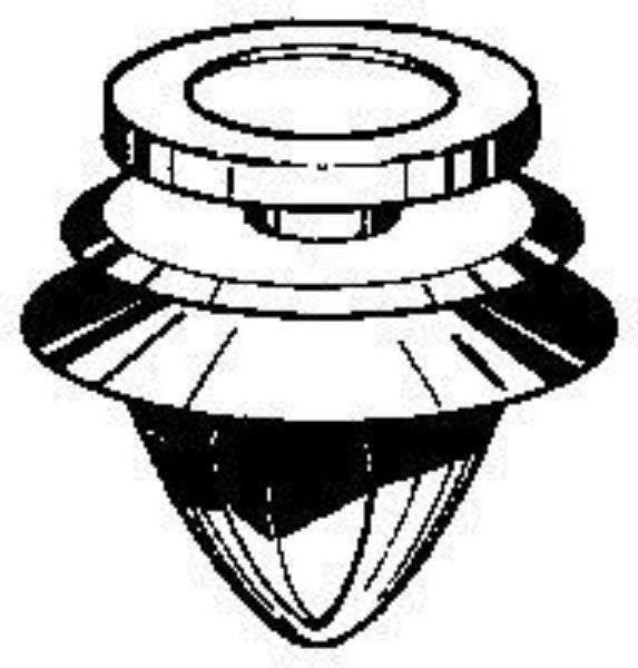 Picture of WHITE-NYLON-TRIM-CLIP-FOR-REN-PEUG-CITR-VEHICLES