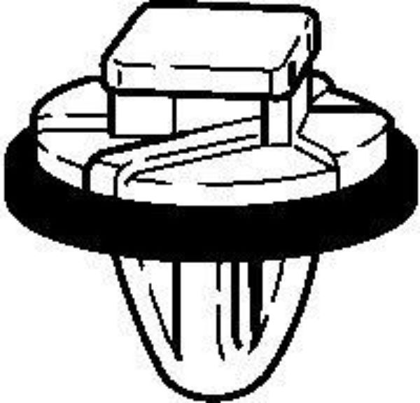 Picture of WHITE-ACETAL-RESIN-TRIM-CLIP