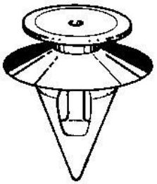 Picture of WHITE-NYLON-TRIM-CLIP-FOR-TOYOTA-VEHICLES