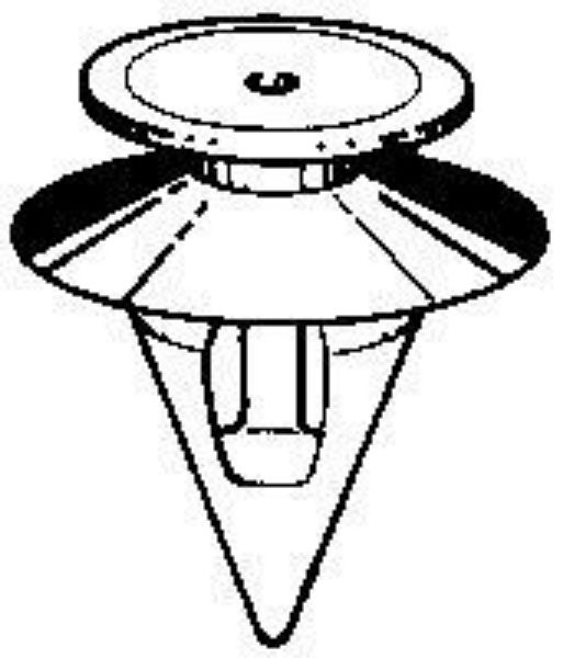 Picture of WHITE-NYLON-TRIM-CLIP-FOR-TOYOTA-VEHICLES