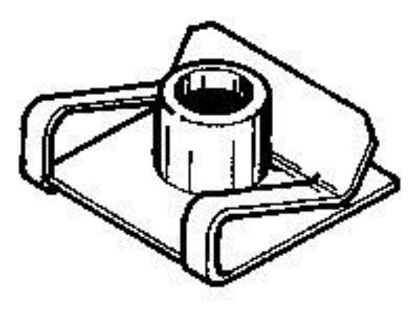 Picture of YELLOW-ZINC-NUT-SCRW-CLIP-FOR-REN-MERC-VEHICLES