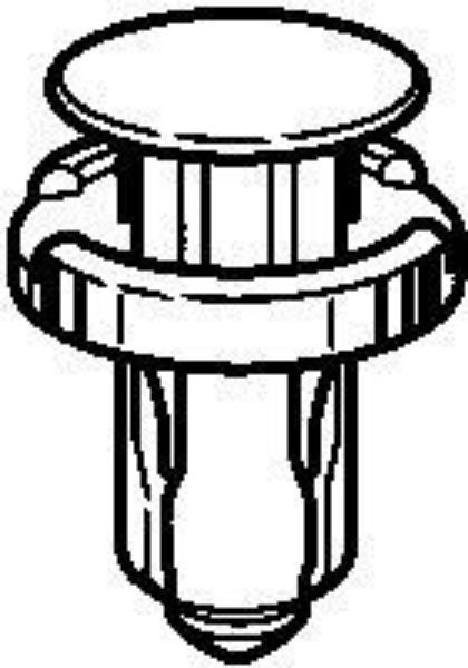 Picture of BLACK-NYLON-RIVET-FOR-HONDA-NISSAN-VEHICLES