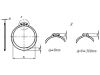 Circlip for shaft, regular design, shape A - CRCLIP-COR-DIN471-A-35X1,5