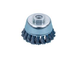 Braided cup brush (steel) - CPBRSH-AG-KNOTTED-THR-M14-D70MM
