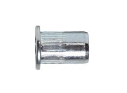 Rivet nuts with round pan head and knurled shank - NUT-RIV-MHD-ALU-(0,5-3,0)-8,9X16,0-M6
