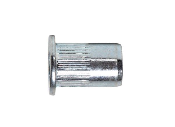 Rivet nuts with round pan head and knurled shank - NUT-RIV-MHD-ALU-(0,5-3,0)-8,9X16,0-M6