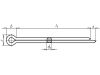 Split pin - SPLTPIN-DIN94-(A2K)-3,5X50