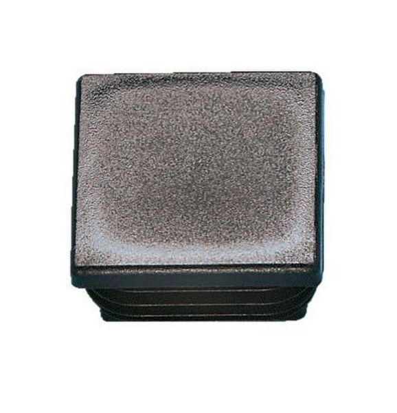 Plastic end cap, square - ECAP-PLA-(SQUAR-PIP)-BLACK-20X20X2
