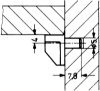 Plastic shelf support - SHLFSPRT-INSERT-PLA-BROWN-PLUGD5