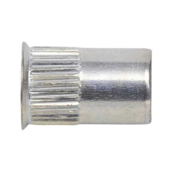 Picture for category Rivet nut, cntrsnk head, knurled shank