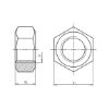 Hexagon nut - NUT-HEX-DIN934-BRS-WS5,5-M3