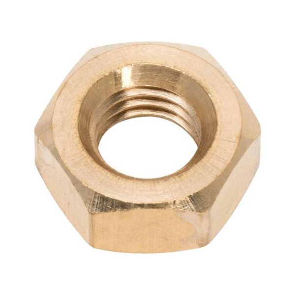 Hexagon nut - NUT-HEX-DIN934-BRS-WS10-M6