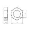 Hexagonal nut, low profile - NUT-HEX-DIN439-B-A2-WS10-M6