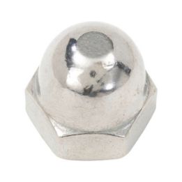 Hexagonal cap nut, high profile - NUT-CAP-HEX-DIN1587-A4-WS10-M6