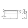 Slotted countersunk head screw - SCR-CS-DIN963-4.8-(A2K)-M6X8