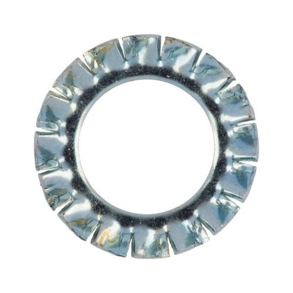 Serrated lock washer, externally serrated, shape A - WSH-SER-DIN6798-AZ-(A2K)-D6,4