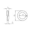 Lock washer with right-angle cross-section, shape B - RG-SPG-DIN127-B-A2-D4,1
