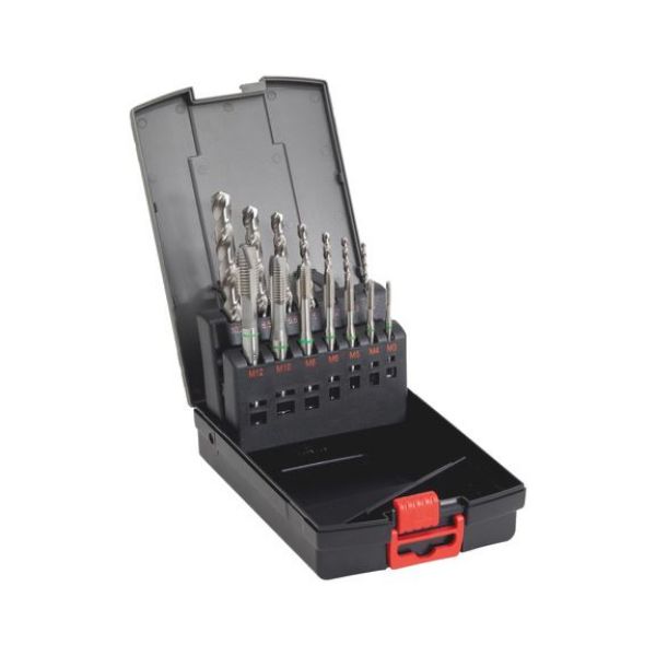 Picture for category Scrw tap cass. HSCo green rng through hole, 14 pcs