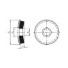 Sealing washer with metal back - WSH-EPDM3-A2-D19MM-(F.SCR6,3-6,5)
