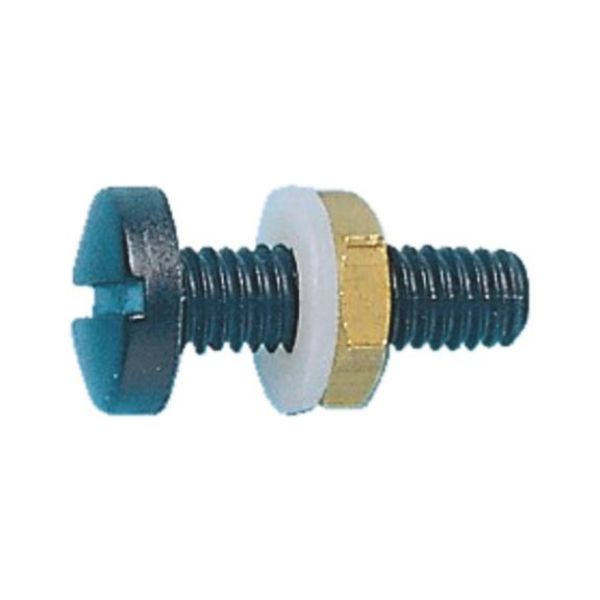 Number plate screw - SCR-NOPLT-PANHD-NUT-PA6.6-BLCK-6X20