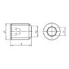 Hexagon socket set screw with truncated cone - SCR-TRNC-ISO4026-45H-IH1,5-M3X3