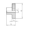 Knurled nut, high profile - NUT-KNRL-DIN466-5-(A2K)-M8