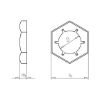 Lock nut - NUT-LOK-HEX-DIN7967-SPGST-WS19-(A2K)-M12