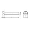 Slotted cheese head - SCR-CYL-DIN84-4.8-(A2K)-M6X25