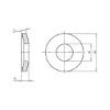 Spring washer - DISK-TENS-DIN6796-(MZP)-D5,3