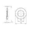 Spring lock washer Type B - WSH-SPG-DIN137-B-(MZN)-D13,0