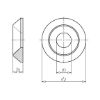 Countersunk washer/washer - WSH-CS-A1-D4,3