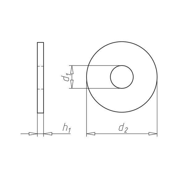 WÜRTH Malta Online Shop-Washer with round hole, mainly for wood ...