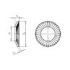 Lock washer S - WSH-LOK-S-(A2K)-5,5X3,2X0,45