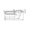 Chassis clamp - CHASCLMP-(A2K)-28X12X0,60MM