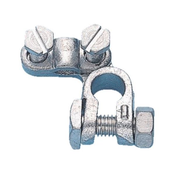Screw-type clamp for Fiat and small battery terminals - BTRYTRMLCLMP-SCREW-FIAT-MINUS-50QMM