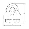 Cable clamp - SROPCMP-SIISO13411/5-(A2C/A2K)-D8,0