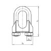 Wire rope clamp - ROPCMP-DIN741-(A2K)-D3/8-10,0