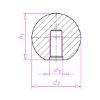 Ball knob - SCRCAP-BALLKNOB-DIN319-PLA-25-M6-C