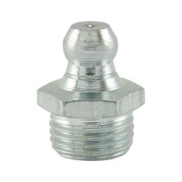 Cone lubricating nipple 180&deg;, straight shape, inch - NPL-DIN71412-H1-(A2K)-R1/4IN