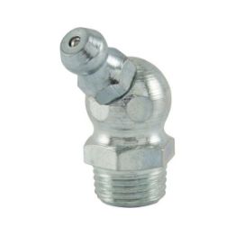 Cone lubricating nipple 45&deg;, angled shape, inch - NPL-DIN71412-H2-(A2K)-R1/4IN