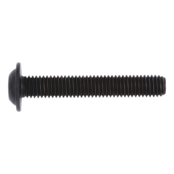 Screw with flattened half round head with collar and hexagon socket - SCR-ISO7380/2-010.9-IH2,5-(A2S)-M4X12