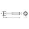 Hexagon Socket Head Cap Screw - SCR-CYL-ISO4762-A2/70-IH5-M6X16