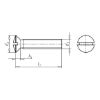 Slotted raised countersunk head screw - SCR-RSDCS-DIN964-A4-SL-M8X40