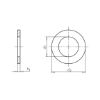 Flat washer for hexagon bolts and nuts - WSH-DIN125-PA6.6-NATURE-D5,3