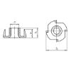 Drive-in nut - NUT-DRIVIN-(A2K)-H11X22-M8