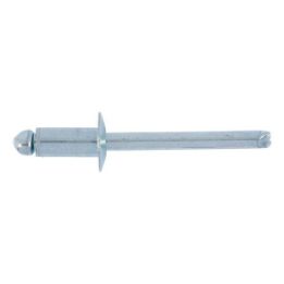 Blind rivet, open, with break mandrel and flat head - RIV-ISO15977-L-ALU/ST-(9,0-11,0)-6,0X16