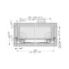 Underfloor guide full extension Dynapro liquid soft-close, 40/70 kg - UFLRGUID-DYNAP-40-FP-LIQU-SOFTCLOSE-550