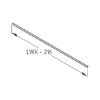 Underfloor guide full extension Dynapro liquid soft-close, 40/70 kg - UFLRGUID-DYNAP-40-FP-LIQU-SOFTCLOSE-550