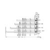 Underfloor guide full extension Dynapro liquid soft-close, 40/70 kg - UFLRGUID-DYNAP-40-FP-LIQU-SOFTCLOSE-550