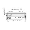 Underfloor guide full extension Dynapro liquid soft-close, 40/70 kg - UFLRGUID-DYNAP-70-FP-LIQU-SOFTCLOSE-500
